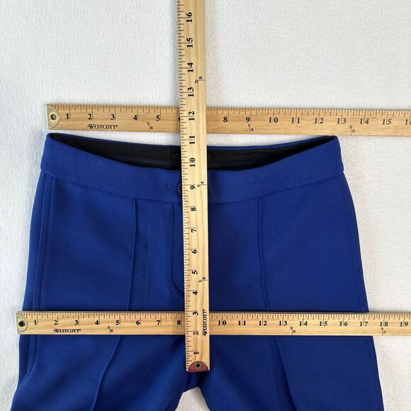 Theory Women's Size 00 Cardinal Trouser Bi-Stretch Wool Blue - Picture 6 of 9